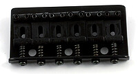 Beschreibung: Non-Tremolo Brücke passend für Stratocaster (TM) schwarz, 2-3/16" Saitenspacing, Montageschrauben …... AP SB 0100-003 Non Tremolo Bridge black