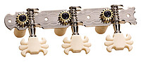 Stimmmechanik für Konzertgitarren Beschreibung: 3+3 Version, Set aus 2 Stück Welle: Kunststoff Übersetzung: 14:1 Farbe: …... Dixon SKG 350 Konzertmechanik chrom