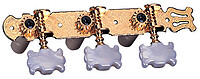 Stimmmechanik für Konzertgitarren mit Lyra Beschreibung: 3+3 Version, Set aus 2 Stück Welle: Kunststoff Übersetzung: 14:1 …... Dixon SKG 358 Konzertmechanik gold
